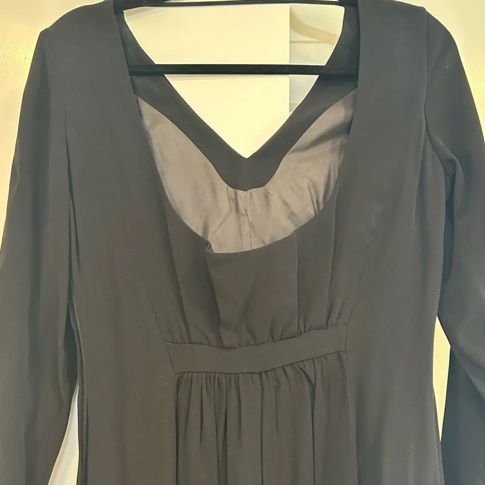 Giorgio Armani Le Collezioni Long Sleeve Vintage Black Dress Goth Witchy 6 - Picture 6 of 12